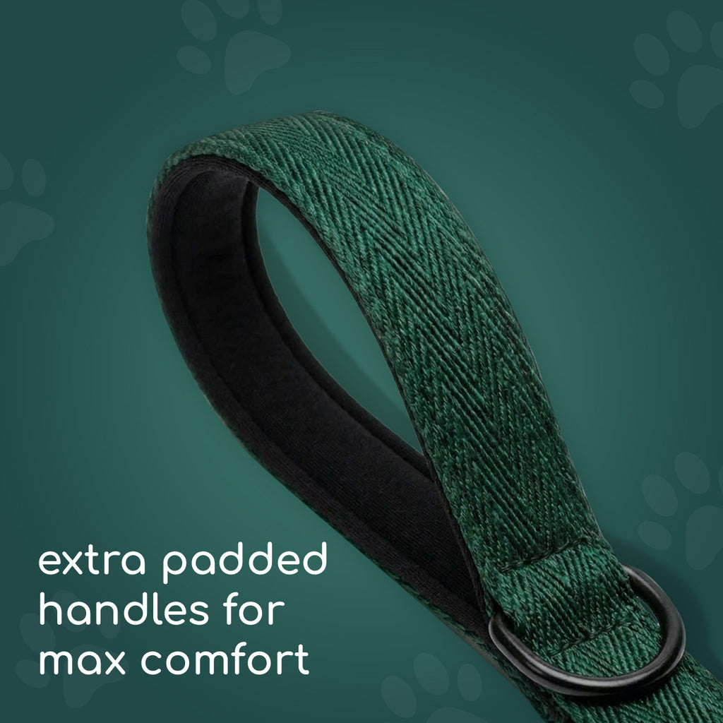 extra padded dog leash handle #deep-teal