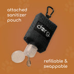 hand sanitizer keychain pouch #black